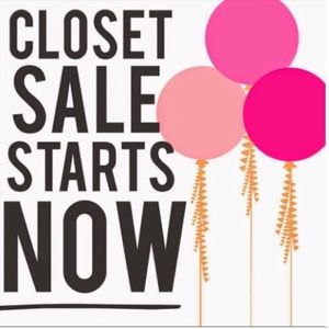 Closet sale!